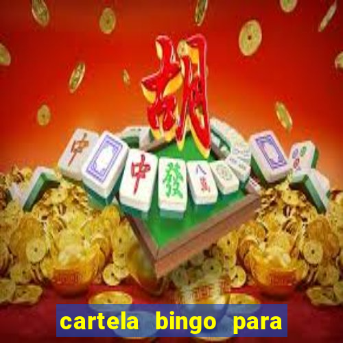 cartela bingo para cha de cozinha imprimir gratis